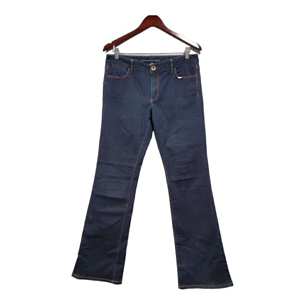 Banana Republic Women's Bootcut Indigo Dark Wash Mid-Rise Jeans EUC Sz 30